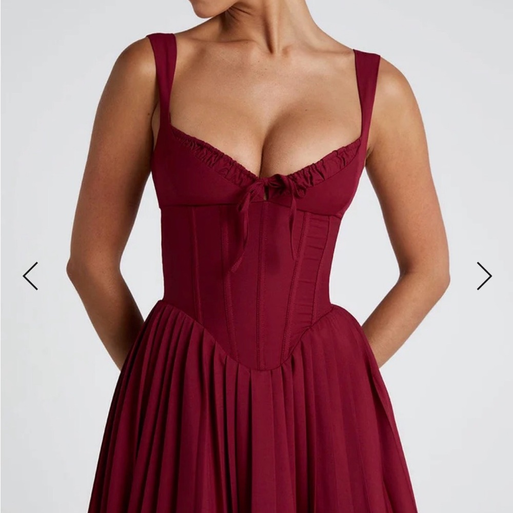 Chic Wine Midi Dress